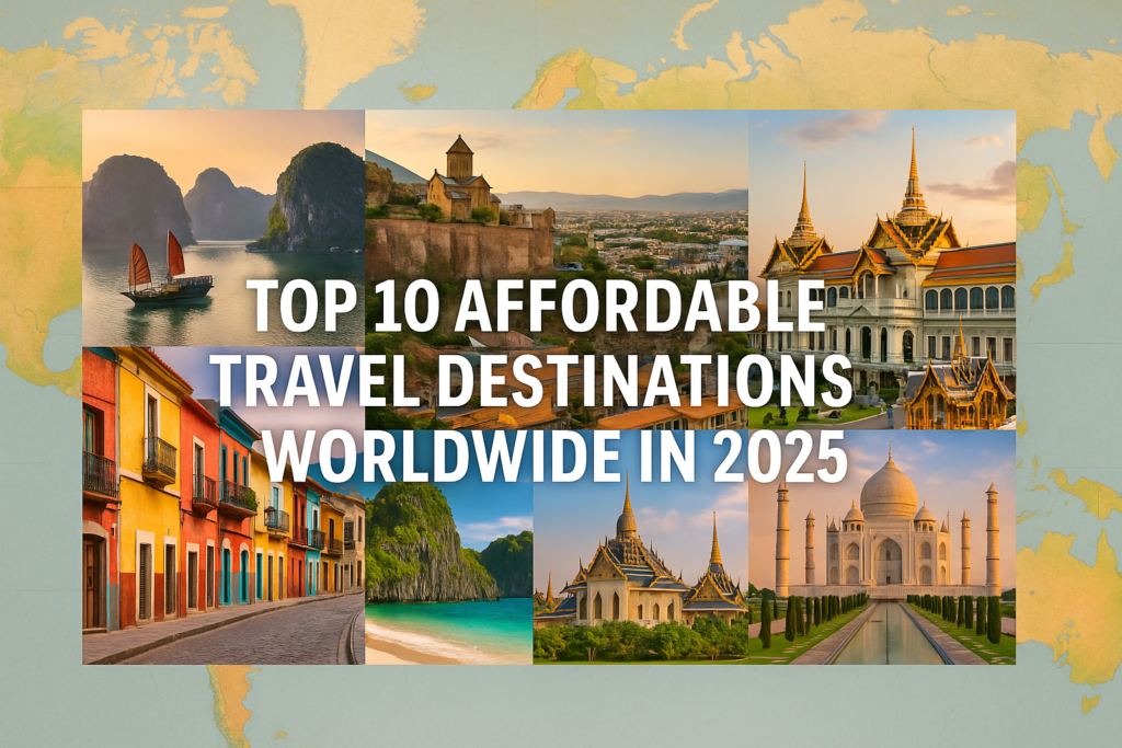 Top 10 affordable travel destinations world wide