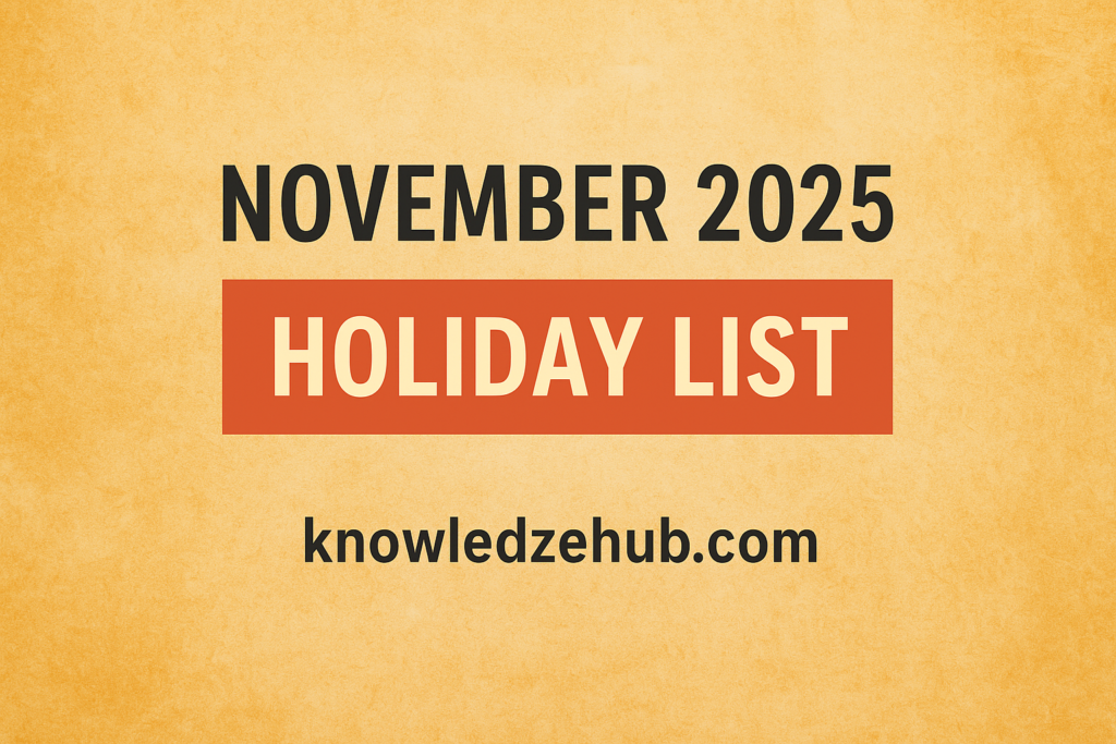 November Holidays 2025