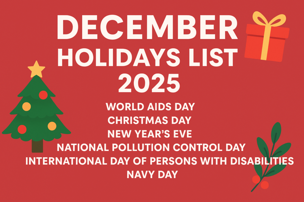 December Holidays List
