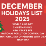 December Holidays List